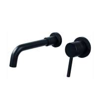 Taizhou One handle Antique black Brass brushed water tap hidden wall mounted basin Faucet