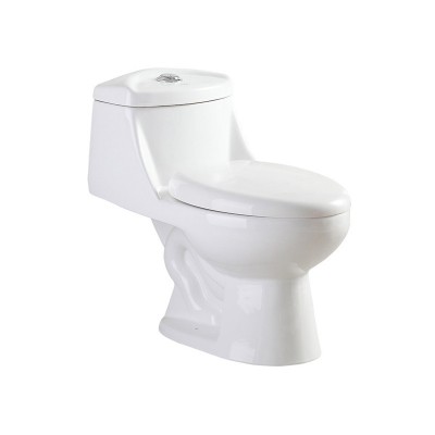 Cheap Hotel White Color Siphonic Floor Mounted One Piece Ceramic Toilet