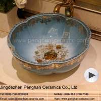 Chinese factory direct European style art wash basins ceramic