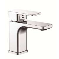 ACS CE Brass Chrome Single lever handle Deck mounted mixer  Square Luxury Lavatory Bathroom Basin Faucet