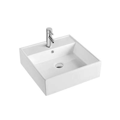 Cheap wall hung basin single hole chaozhou porcelain wash art sink bathroom