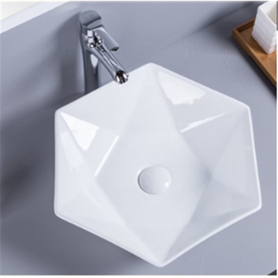 OEM wc professional top mounted sink ceramic white porceilien bowl washing basin