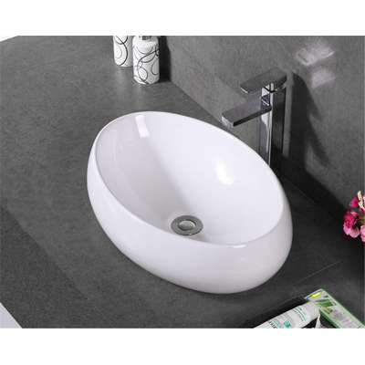 luxury mould oval white hand art countertop ceramic designs wash basin for hotel