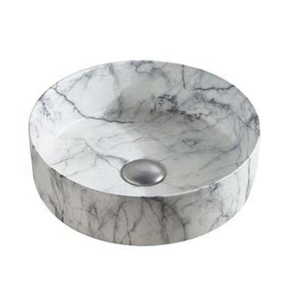 Top Selling Nature Marble Basin Garden Sink Room Outdoor Wash Basin Round Sink