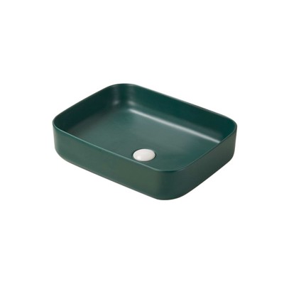 fashion good price ceramic bathroom modern countertop ceramic green wash basin