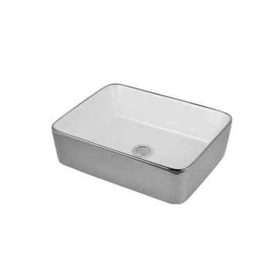 New Design Low Price Hand Ceramic Table Top Modern Vessel Rectangle Wash Basin