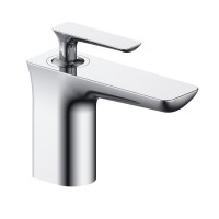 Luxury  Brass Chrome Single lever handle Deck mounted mixer Classic Lavatory Bathroom Basin Faucet