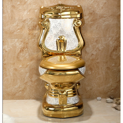 Hot Sale Luxury Golden Washdown Ceramics Sanitary Ware Water Closet Toilet